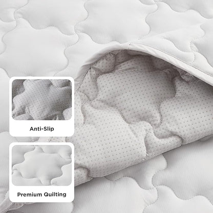 Bedsure Cooling Dog Mat Extra Large, Q-Max>0.5 XXLThin Breathable Cold Crate Pad for Pet, Portable Washable Kennel Bed for Summer Active Dog with Chill Soothing Fabric to Rapid Cooling, 48x30, Grey