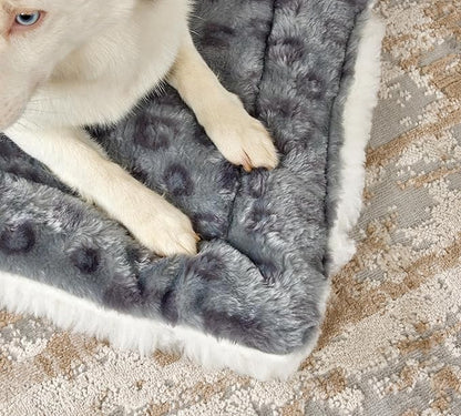 MidWest Homes for Pets Reversible Pet Bed; Machine Washable; Great for Medium Dog Breeds; Spotted Gray; 30"; 40230-FVGYS