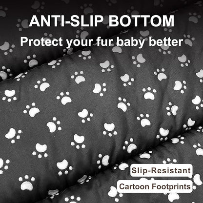 Dog Bed Mat, Reversible Dog Crate Pad with Washable Kennel Mat and Soft Foam, Flat Pet Bed for Dogs & Cats, for Crates Carriers & Travel (Dark Brown, 23" L*14" W*1.5" Th)