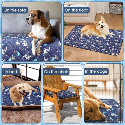Premium Cooling Mat for Large Dogs - Washable Dog Cooling Throw Blanket，Durable Pet Mat for Cat, Soft Summer Blanket for Hot Weather, 28''x22''