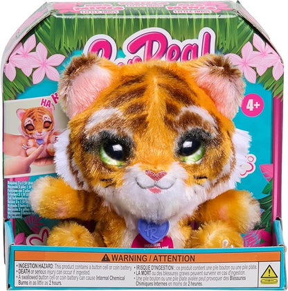 furReal My Minis Little Hugs Tiger, 4.5-inch Interactive Plush, Soft Stuffed Animal, Kids Toys for Ages 4 Up by Just Play