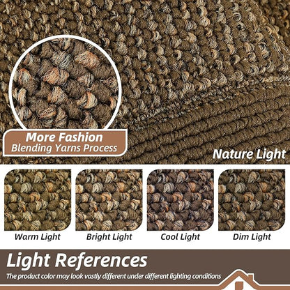BEQHAUSE Indoor Door Mat 24" x 36", Dirt Trapper Door Mats Non-Slip Entryway Rugs Washable, Resist Dirt Absorbent Welcome Mat, Low Profile Floor Mats for Front Back Door and Entryway, Brown
