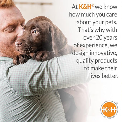 K&H Pet Products Cool Bed III Dog Cooling Mat, Indoor Outdoor Cooling Beds for Medium Dogs, Chilling Pet Pad for in Home, Outdoor Houses, Crates, Yards, Porches - Medium 32 X 22in Chill Blue