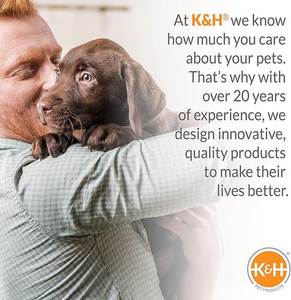 K&H Pet Products Self-Warming Dog Crate Pad, Small Self Heated Dog & Cat Bed Mat, Portable, Machine Washable, No Electric Needed, Adjustable Fit, Non-Slip Bottom - Small 25 X 20in Gray
