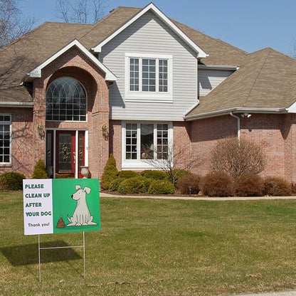 Mr. Pen- No Dog Poop Signs for Yard, Clean Up After Your Dog Signs, No Pooping Dog Signs for Yard, Dog Poop Signs for Lawn, Dog Signs No Pooping, Curb Your Dog Sign, Please Pick Up After Your Dog Sign