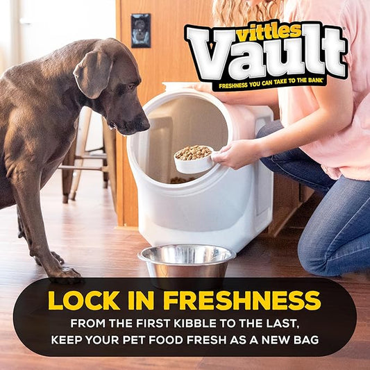 Gamma2 Vittles Vault Stackable Dog Food Storage Container with Sealing Lid, Up to 40 lbs Dry Pet Food Storage Container, USA-Made - [20.5"L x 12"W x 16.75"H]