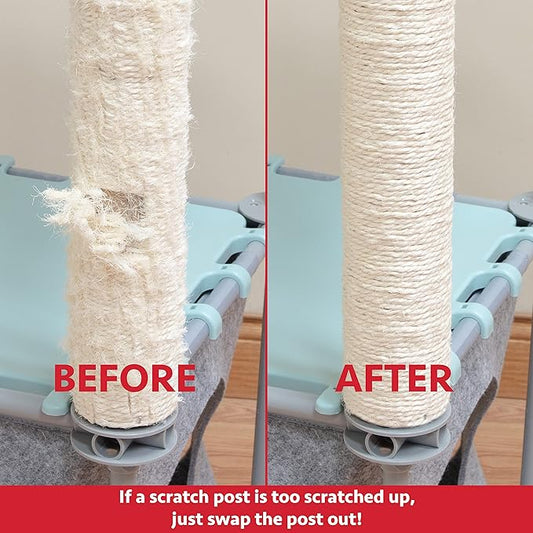 Kitty City Cat Furniture Accessories Cat Scratching Post Replacement and Only Compatible with Kitty City Playsets