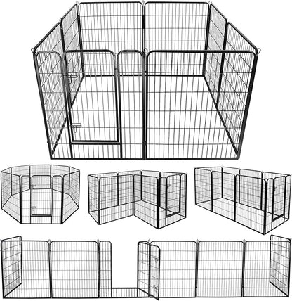 ZENY Dog Fences for The Yard, Camping, Dog Pens Outdoor, Dog Pen Indoor, 8 Panels Dog Playpen for Small/Medium/Dogs, 40 Inch Height Pet Exercise Pen for Rabbit/Puppy/Small Animals