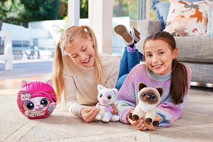 Pets Alive Smitten Kittens Surprise (Calico Cat Minx) by ZURU Nurture Play Soft Toy Unboxing Adopt Interactive 10 Sounds