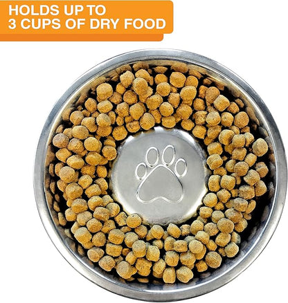Neater Feeder Deluxe Mess Proof Dog Bowls Elevated for Large Breeds – Made in USA – No Spill Raised Slow Feeder Elevated Dog Bowl Stand w/Leg Extensions, Food and Water Bowl Set, Cappuccino