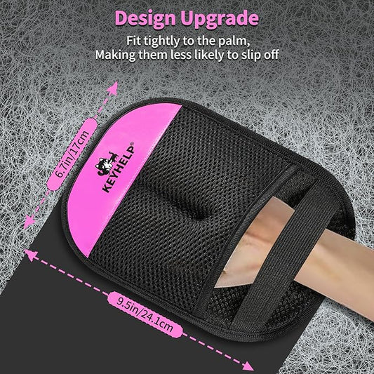 Pet Hair Removal Glove for Dogs & Cats, Newly Upgraded Reusable Electrostatic Pet Hair Glove, Magic Brush Pet Hair Remover Tool for Clothing, Couch, Carpet, Car Seat（Pink）