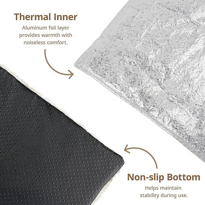 Self Warming Cat Bed, 30" x 20" Ultra Soft Cat Dog Pet Heating Pad for Indoor Outdoor, Non-Slip Heated Dog Mat Thermal Blanket