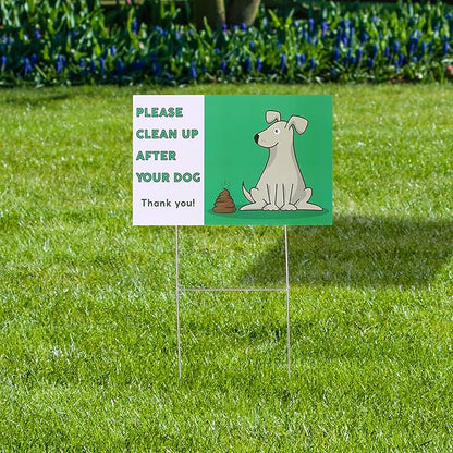 Mr. Pen- No Dog Poop Signs for Yard, Clean Up After Your Dog Signs, No Pooping Dog Signs for Yard, Dog Poop Signs for Lawn, Dog Signs No Pooping, Curb Your Dog Sign, Please Pick Up After Your Dog Sign