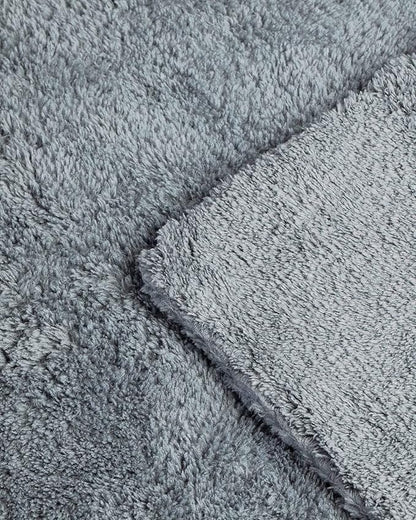 Adam's Borderless Grey Microfiber Towel (2pk) - Premium Ultra Soft Car Detailng Towel Cloths, 480gsm - Safe for Car Wash, Home Cleaning & Pet Drying Cloths (16 Inch x 16 Inch)