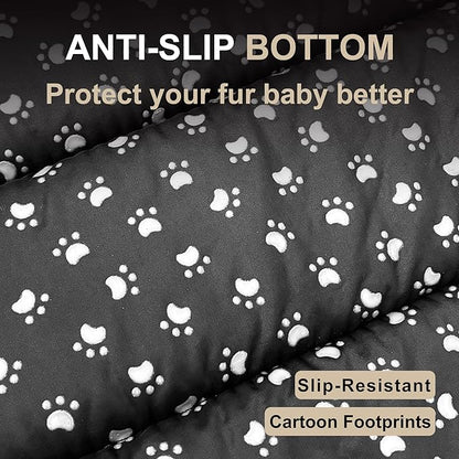 Dog Bed Mat, Reversible Dog Crate Pad with Washable Kennel Mat and Soft Foam, Flat Pet Bed for Dogs & Cats, for Crates Carriers & Travel (Light Brown, 28" L*16" W*1.5" Th)
