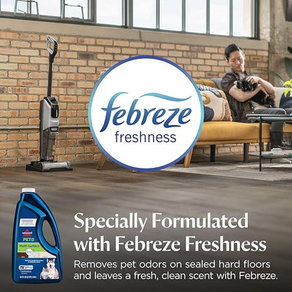 Bissell Multi-Surface Pet Formula with Febreze Freshness, 22951, 64 Fl Oz, Use on Sealed Hard Floors, and Area Rugs, Removes Tough Messes, Febreze Freshness