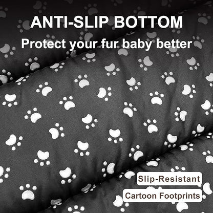 Dog Bed Mat, Reversible Dog Crate Pad with Washable Kennel Mat and Soft Foam, Flat Pet Bed for Dogs & Cats, for Crates Carriers & Travel (Dark Brown, 28" L*16" W*1.5" Th)