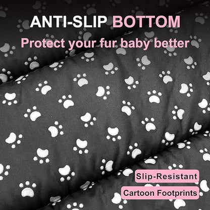 Dog Bed Mat, Reversible Dog Crate Pad with Washable Kennel Mat and Soft Foam, Flat Pet Bed for Dogs & Cats, for Crates Carriers & Travel (Pink, 23" L*14" W*1.5" Th)