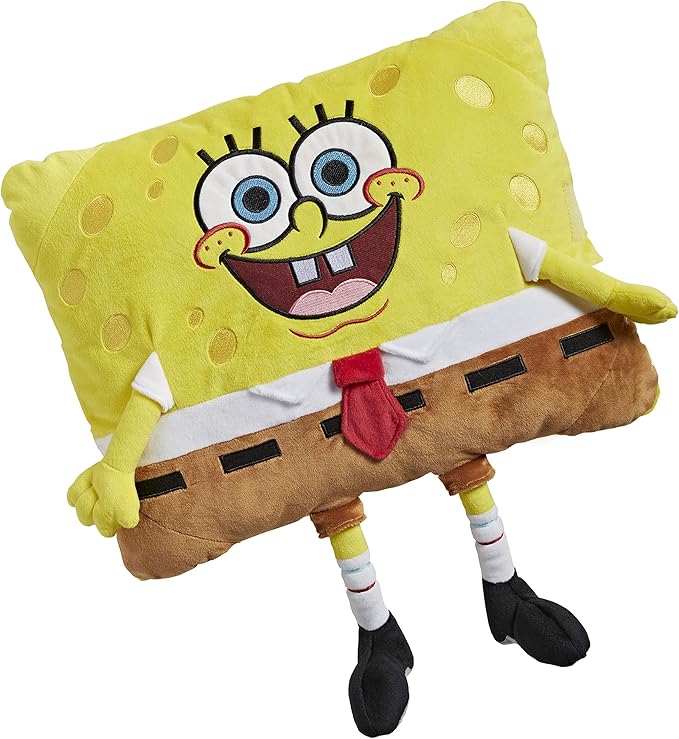 Pillow Pets 16 inch Spongebob Squarepants Stuffed Animal, Nickelodeon Plush Toy Gift for Kids