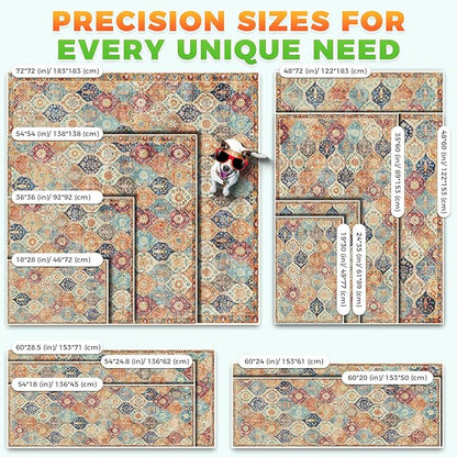 Hompet 2 Pack Super Absorbent Dog Door Mat for Muddy Paws, Washable Pee Pads for Dogs, Reusable Puppy Training Pads, Quick Dry Non-Slip Pet Entryway Rug, Leak-Proof Potty Pad for Indoor Floors 20x60