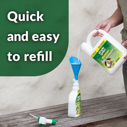Simple Green Outdoor Odor Eliminator for Pets, Dogs, 1 gallon Refill - Ideal for Artificial Lawns & Patio, Milky White (Pack of 2)