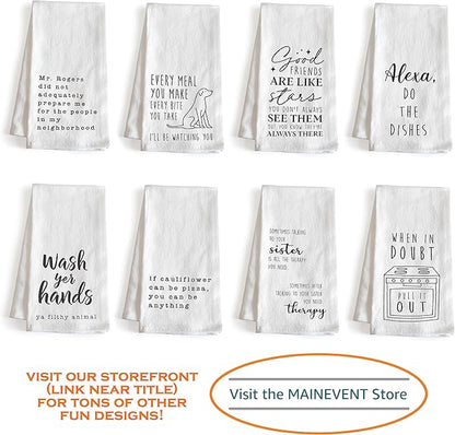 MAINEVENT Corks Are For Quitters 18x24 Inch White Cotton Hand Towel