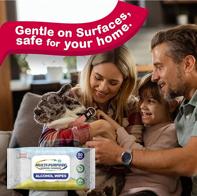 Pet Mess Wipes – Odor & Stain Remover for Cages, Glass Containers & Pet Homes | Tough on Messes, Gentle on Surfaces | Ideal for Urine, Fecal Matter & Other Pet-Related Messes