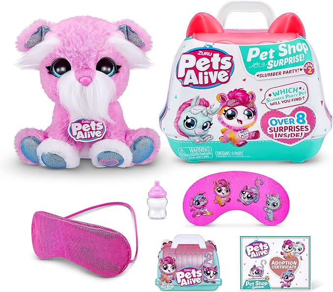 Pets Alive Pet Shop Surprise Toys by ZURU - Interactive Toys with Electronic 'Speak & Repeat', Animal Playset Puppy Gifts for Girls and Kids (Series 2)