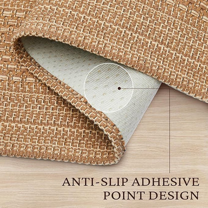 20"x30" Kitchen Mats for Floor, Woven Kitchen Rugs, Machine Washable Mats Boho Style, Non Slip, Anti-Skid TPR Backing for Kitchen, Non-Slip, Durable, Easy Clean, Everyday Use