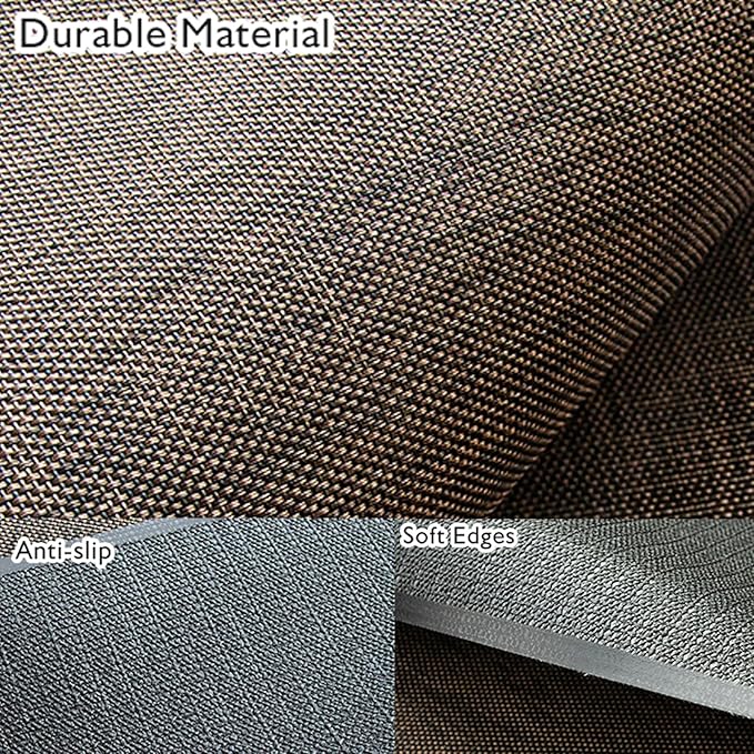 Sycoodeal Office Chair Mat for Hardwood & Tile Floor,Computer Gaming Chair Mat for Rolling Chairs Non-Curve, Anti-Slip, Heavy Duty Floor Protector for Home Office,Dark Coffee (48" x 60")