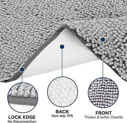 Bcoimo Super Absorbent Dog Door Mat, 36"*24" Anti Slip Mat for Muddy Paws, Pet Rugs for Dirty Paws Washable That Absorbs Moisture and Dirt, for Dog Cage and Pet Resting Carpet