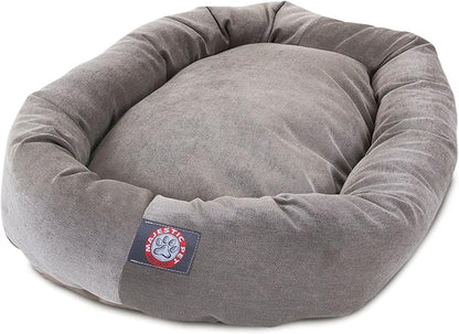Majestic Pet Villa 40 Inch Shredded Memory Foam Dog Bed for Large Sized Dog 40x29x9 Inch–Orthopedic Pet Bed with Removable Washable Cover-Washable Large Puppy Mat with Head Support-Vintage