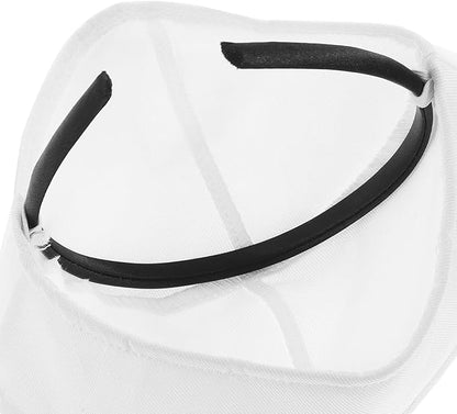 ABOOFAN Pet Dog Sailor Hat Mini Cap White 9.45X5.91In Pet Costume Accessory for Parties Photo Shoots and Cosplay
