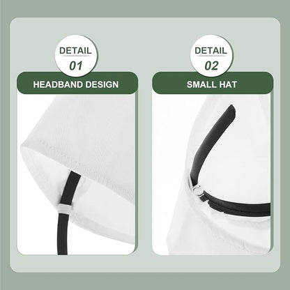 ABOOFAN Pet Dog Sailor Hat Mini Cap White 9.45X5.91In Pet Costume Accessory for Parties Photo Shoots and Cosplay