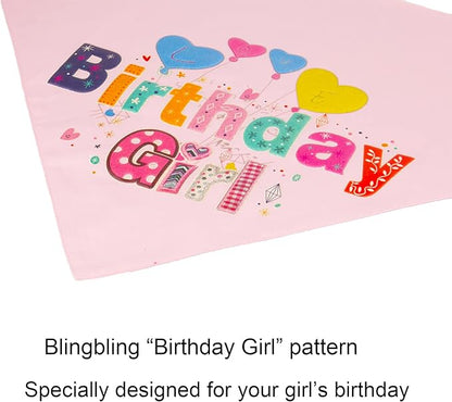 ADOGGYGO Dog Birthday Hat Bandana Girl - Puppy Birthday Party Supplies - Pink Tutu Hat Scarf Bow Banner Set for Small Dogs (Small)