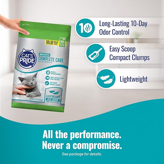 Cat's Pride Complete Care - Unscented 18lb Bag