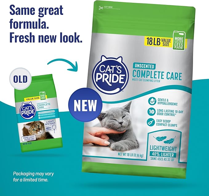 Cat's Pride Complete Care - Unscented 18lb Bag