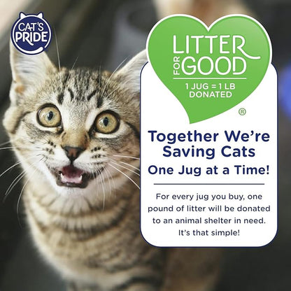 Cat's Pride Lightweight Clumping Litter: Flushable Easy Scoop - Powerful Odor Control - Scented, 10 Pounds