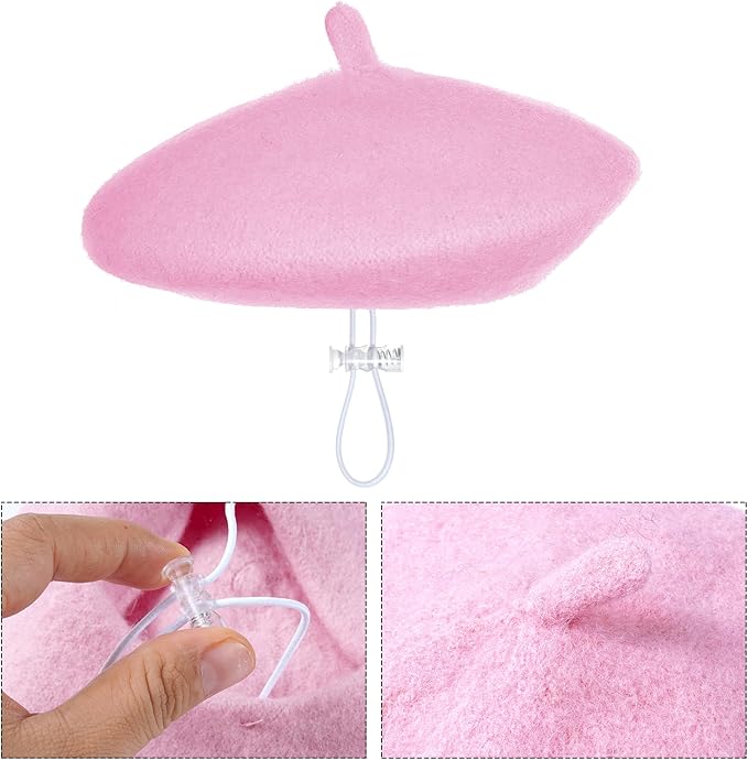 choyaxo 1pcs Dog Beret Funny Artist Dog hat for Small Dogs Cat Halloween