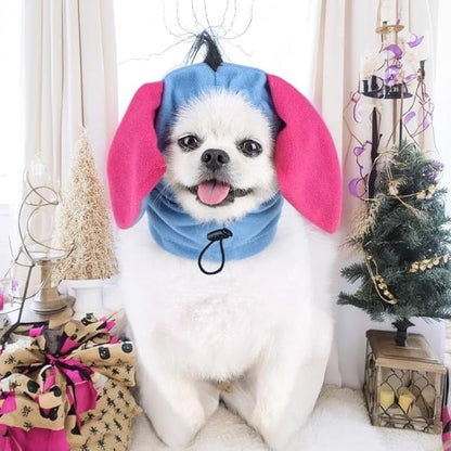 Dog Costume Hat with Donkey Ear for Dogs and Cats, Funny Dog Halloween Christmas Costumes Headwear,Small Medium Large Pet Cosplay Clothes for Party Birthday and Holiday,M