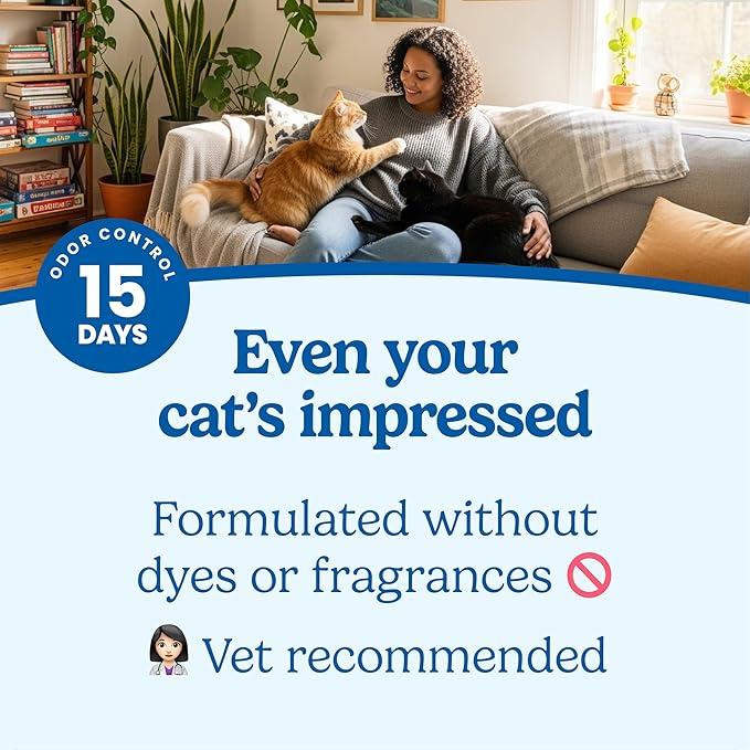 Fresh Step Advanced Simply Unscented Multi Cat Clumping Cat Litter, Low Dust, Odor Control with Activated Charcoal Tech, Compatible in Automatic Litter Boxes, 37 lbs. (2 x 18.5 lb.)