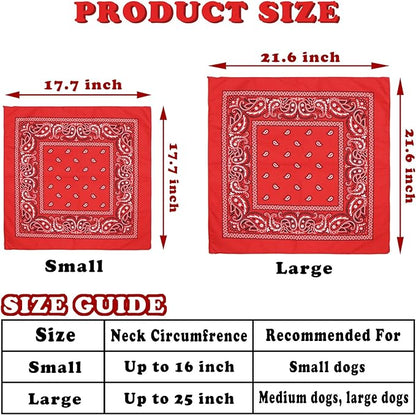 GOYOSWA Dog Halloween Costumes, Dog Cowboy Costume Halloween Pet Cowboy Hat Bandana Scarf for Small Medium Large Dogs Pets (Black Hat & Red Bandana, Small)