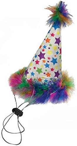 Huxley & Kent Pet Party Hat for Dogs & Cats - Fun Birthday Hat with SnugFit Adjustable Straps - Comfy Pet Costume Accessory for Parties, Gotcha Days & Celebrations - Superstar, Large