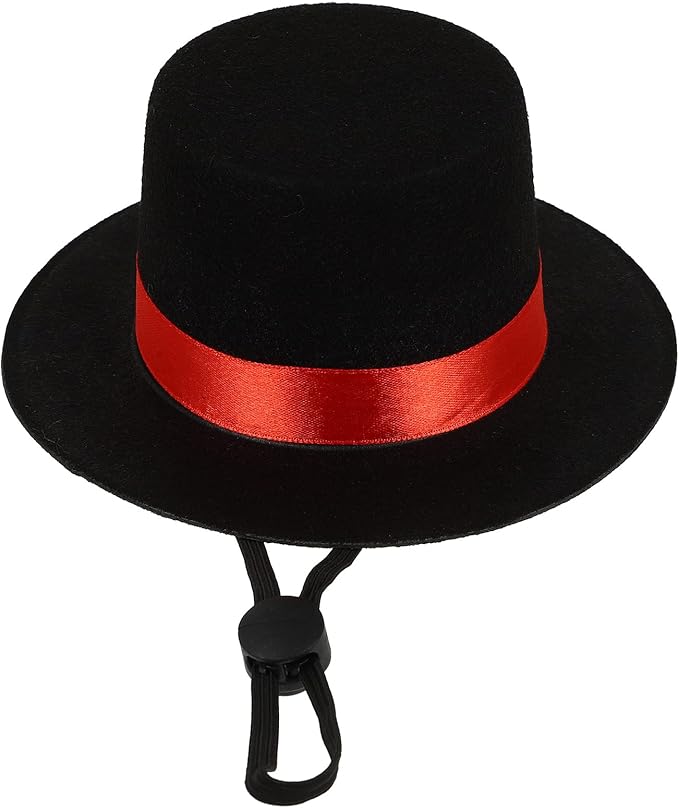 LUOZZY Pet Top Hat Graduation Dog Cat Hat Pet Costume Hat with Adjustable Strap for Medium and Large Dogs Puppy Pets Christmas Graduation Party Supplies