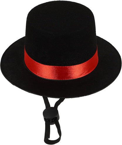 LUOZZY Pet Top Hat Graduation Dog Cat Hat Pet Costume Hat with Adjustable Strap for Medium and Large Dogs Puppy Pets Christmas Graduation Party Supplies