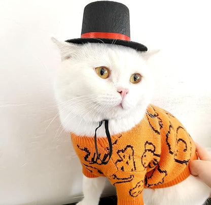 LUOZZY Pet Top Hat Graduation Dog Cat Hat Pet Costume Hat with Adjustable Strap for Medium and Large Dogs Puppy Pets Christmas Graduation Party Supplies
