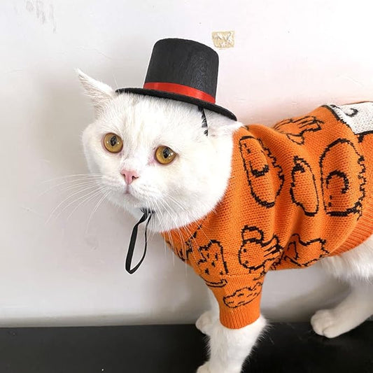 LUOZZY Pet Top Hat Graduation Dog Cat Hat Pet Costume Hat with Adjustable Strap for Medium and Large Dogs Puppy Pets Christmas Graduation Party Supplies