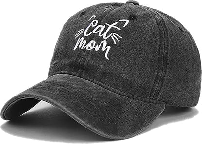 Malaxlx Baseball Cap for Women Men Adjustable Vintage Washed Cotton Distressed Baseball Snapback Caps