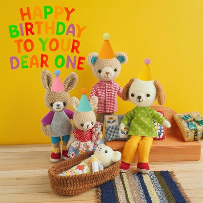 Mini Party Hats for Stuffed Animals, Birthday Party Cone Hats Dolls Dog Cat Rabbit Puppies Assorted Animal Birthday