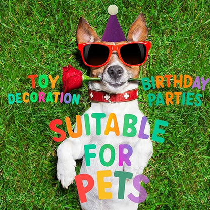 Mini Party Hats for Stuffed Animals, Birthday Party Cone Hats Dolls Dog Cat Rabbit Puppies Assorted Animal Birthday